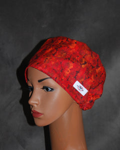 Red Snappi Two Satin Scrub Hat