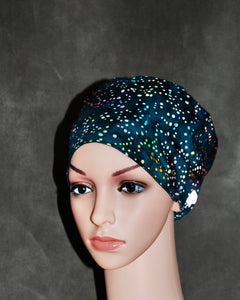 Serene Varied Color Dots Snappi Two Scrub Hat