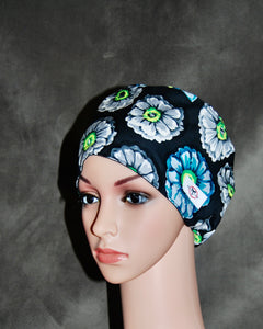 Daisy Pops Snappi Two Satin Scrub Hat