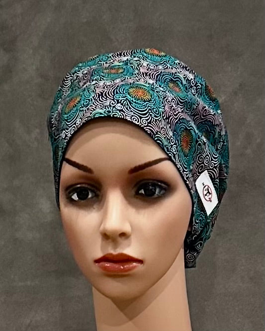 Rosettes Snappi Two Satin Scrub Hat