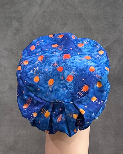 Across the Blue Celeste Snappi Two Satin Scrub Hat