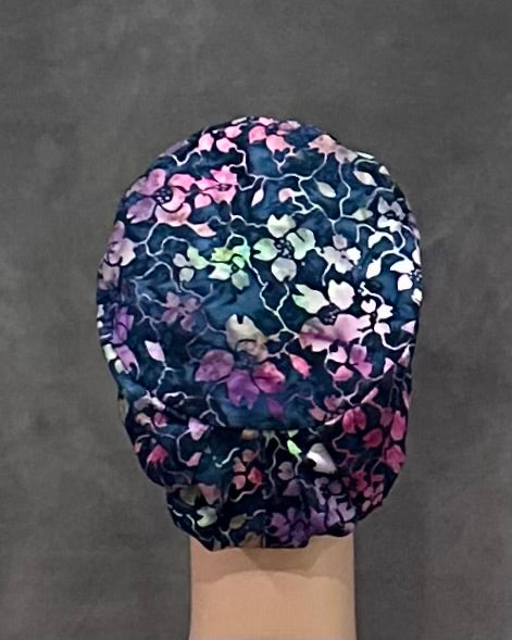 Lattice Garden Snappi Two Satin Scrub Hat